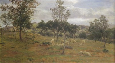 Italian Landscape with Olive Trees by Joakim Frederik Skovgaard